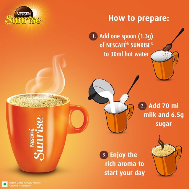 Nescafe Sunrise Instant Coffee Powder, New Strong Taste, Jar