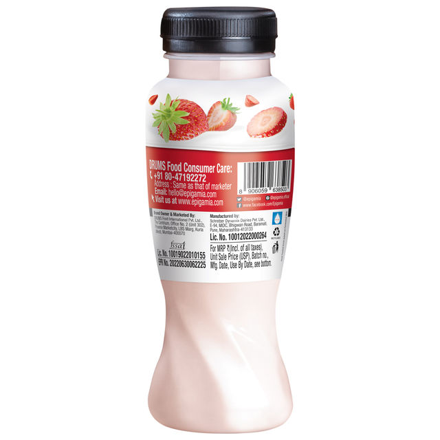 Epigamia Greek Yogurt Smoothie- Strawberry 180 ml Combo