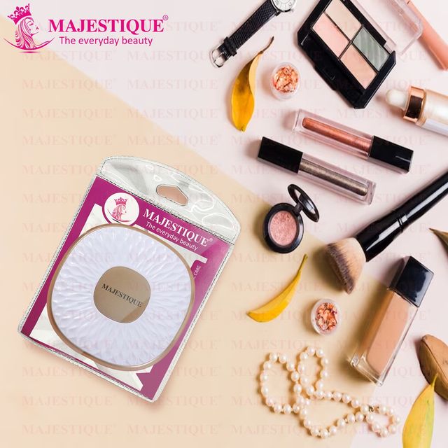 Majestique Dual Magnifying Compact Mirror | 2X Square Adjustable Folding - Multicolor