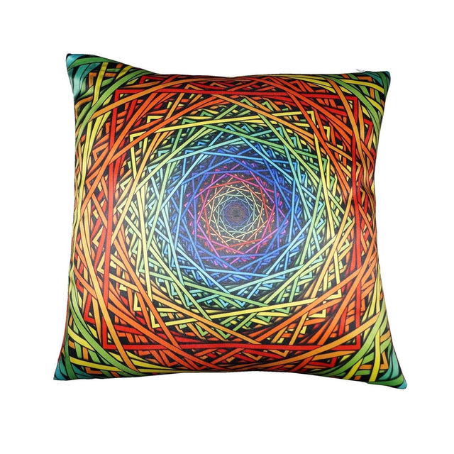 Lushomes Cushion Covers - Printed Endless Cushion | 16 x 16 inch