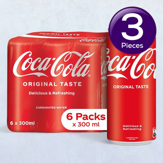 Coca-Cola Soft Drink Can 1800 ml Combo