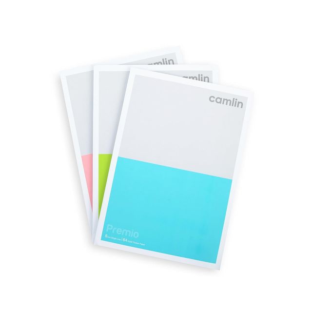 Camlin Premio 64 Gsm Single Line 120 Pages Notebook Pack Of 3