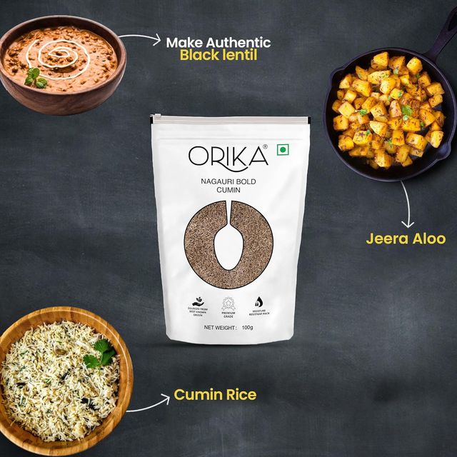 Orika Nagauri Cumin Whole | Sabut Jeera Jar