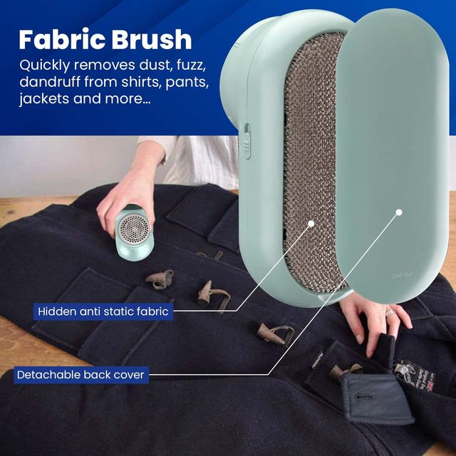 AGARO LR2007 Lint Remover, Fabric Brush, Rechargeable, for Woolen Sweaters, Clothes, Shirts, Jackets