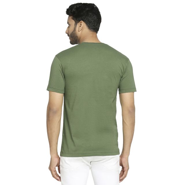 Vip Mens Round Neck Tshirt Bottle Green 001 | Xl (1pc) & Vincent Chase By Lenskart Unisex Solid Metal Aviator Sunglasses | Black And Gold - L (1pc) Combo