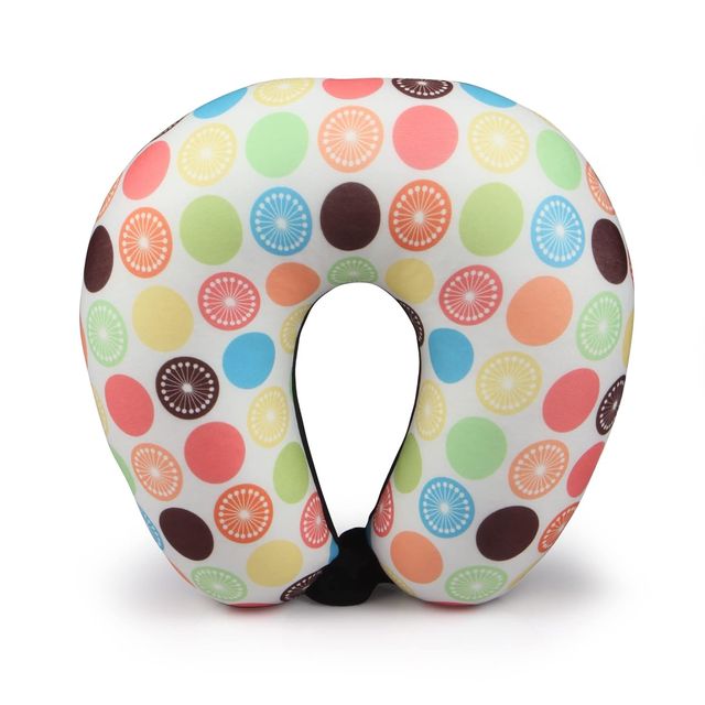 Orka Travel Digital Printed Microbeads U Neck Pillow |Lemon