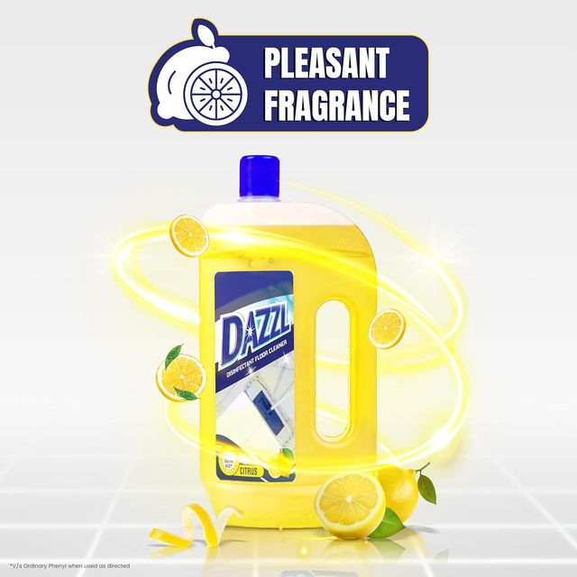 Dazzl Disinfectant Floor Cleaner Liquid, Citrus Fragrance 975 ml Combo