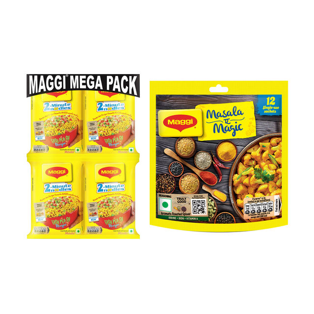 Maggi 2-Min Masala Instant Noodles(840gms) & Maggi Masala Ae Magic(72gms) Combo