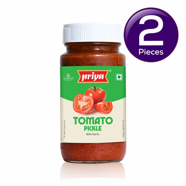 Priya Tomato Pickle With Garlic 300 g Combo