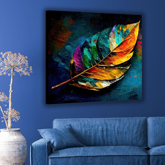 Indianara Modern Canvas Painting for wall decoration | 20 x 20 inch - 10406