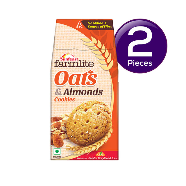 Sunfeast Farmlite Oats & Almonds Biscuits Packet 150 g Combo