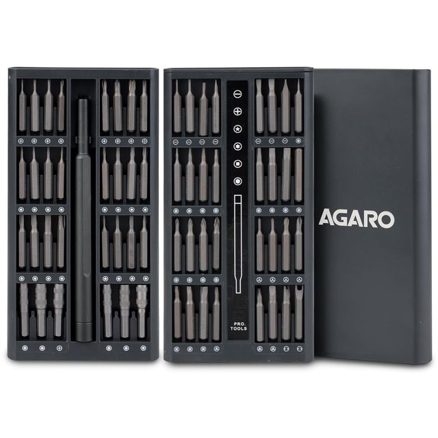 Agaro 62 Inch 1 Mini Precision Screwdriver Set, Multifunction Magnetic Driver Bit Set