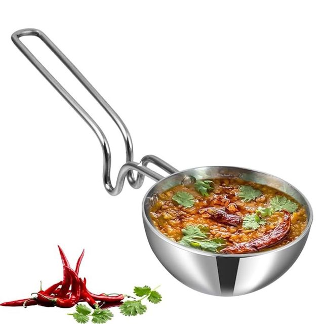 Vinod Platinum Triply Stainless Steel Tadka Pan - Large