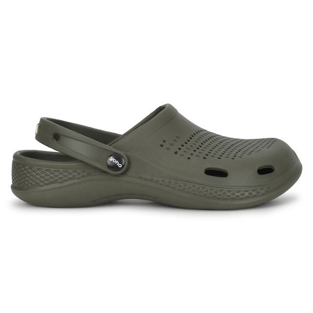 Yoho Men Classic Clogs Olive Green - UK7