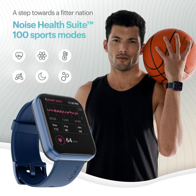 Noise Colorfit Pulse 2 Max Smartwatch Women's Edition | Bluetooth Calling | 1.85" Display | 100+ Sports Mode - Rose Pink