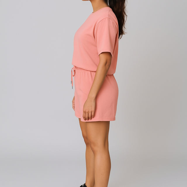 EQL Women's Pure Cotton Shorts | Coral - M