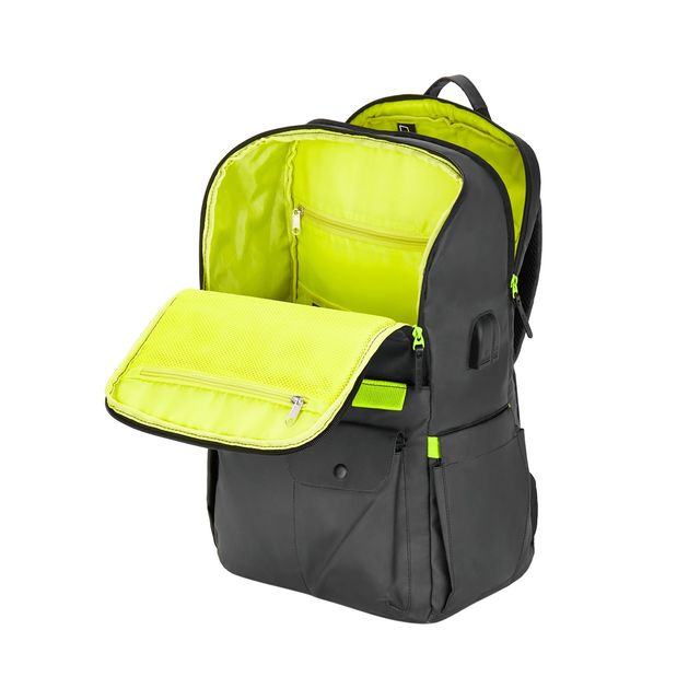 Safari Unisex Block Print Polyester 23 L Laptop Backpack | Black