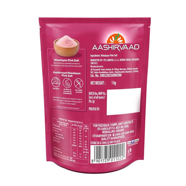 Aashirvaad Atta - Superior Mp Whole Wheat, No Maida (Pouch)(10kg) & Aashirvaad Himalayan Pink Salt(1kg) Combo