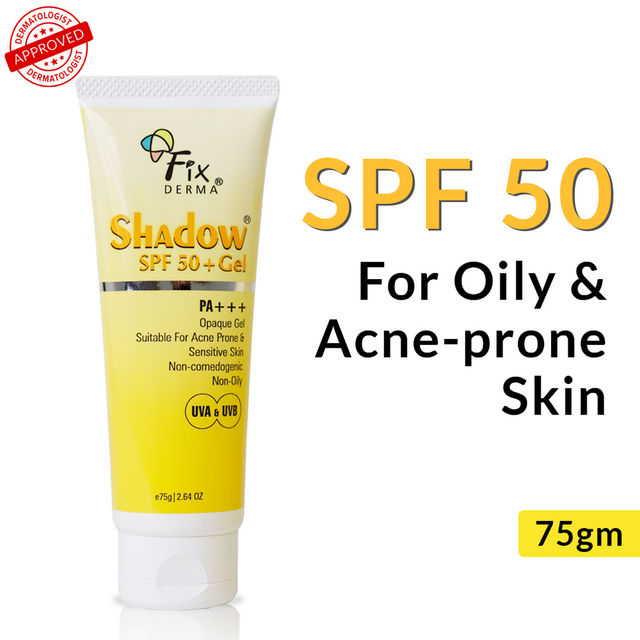 Fixderma Shadow Sunscreen Spf 50+ Gel Sunscreen For Oily Skin Sun Screen Protector Spf 50