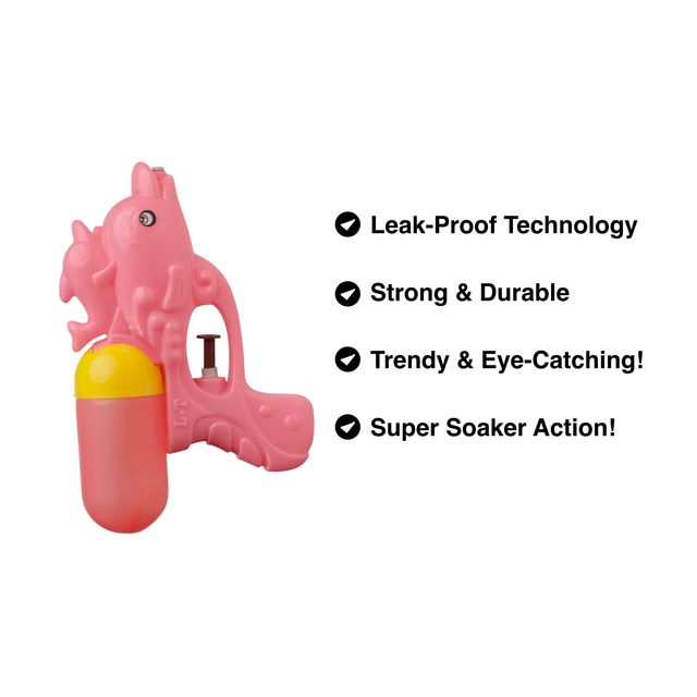 Tom Uncle Small Holi Water Pichkari | Pink