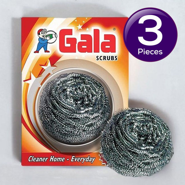 Gala Steel Scrubber Cleaner 1 pc Combo
