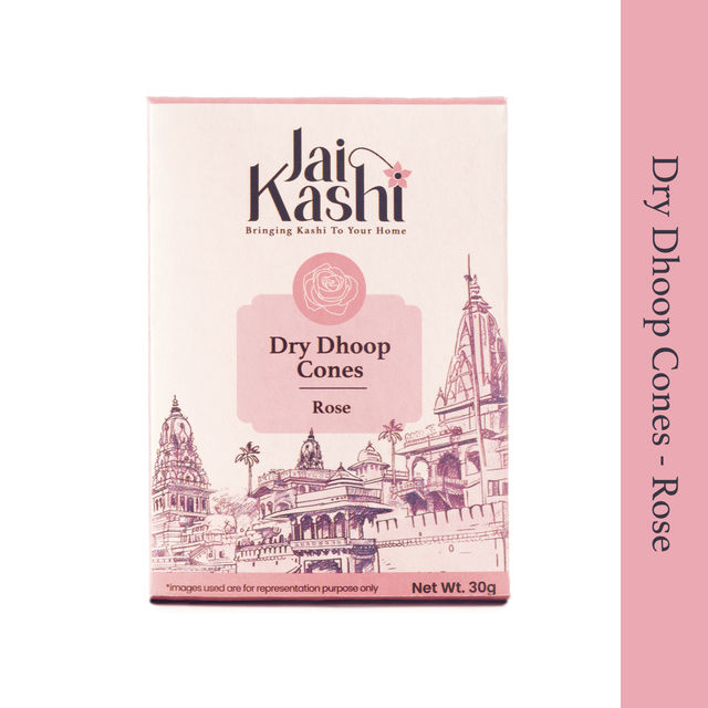 Jai Kashi Rose Dry Dhoop Cones