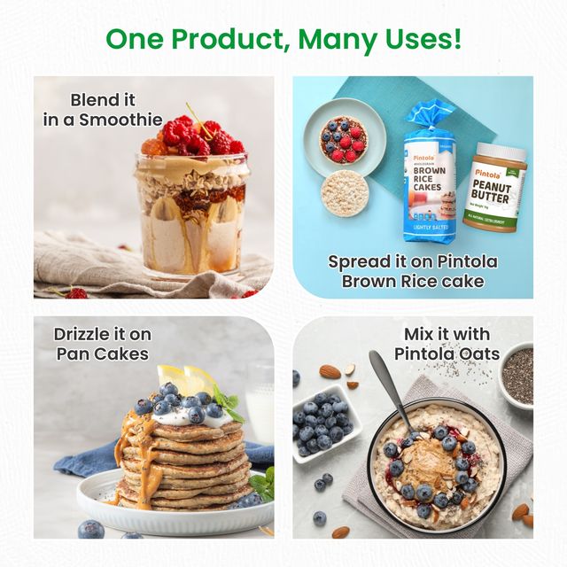 Pintola All Natural Peanut Butter, Extra Crunchy, Unsweetened, 30g Protein, Vegan, Gluten Free