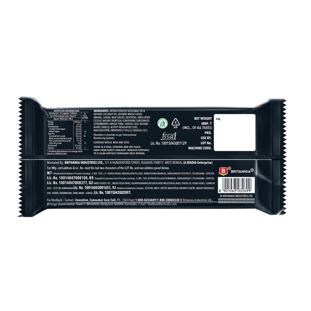 Britannia Treat Rich Crème Strawberry Flavoured Wafers 55 g X 2 Combo