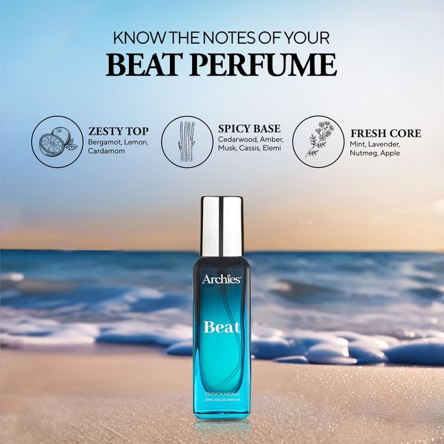 Archies Beat Eau De Parfum Luxury French Aroma Premium Long Lasting Sporty Perfume For Men Women