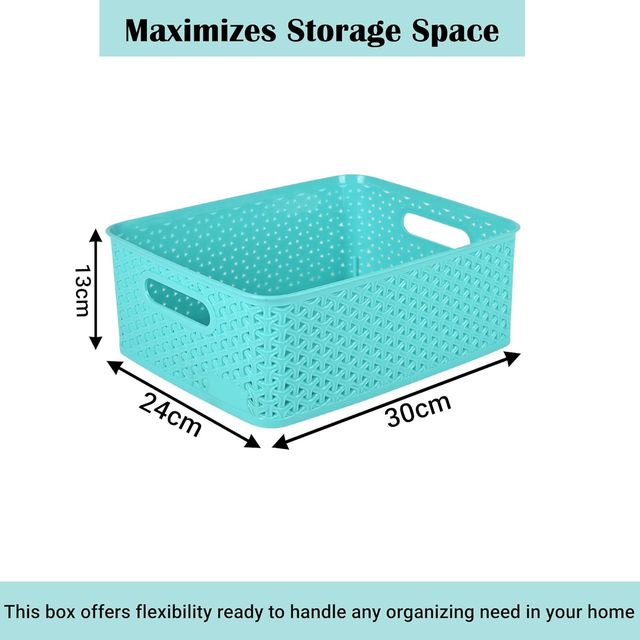 Kuber Industries 3 Pcs Stackable Storage Box Set | Multi-Purpose Organizer for Baby - Multicolor