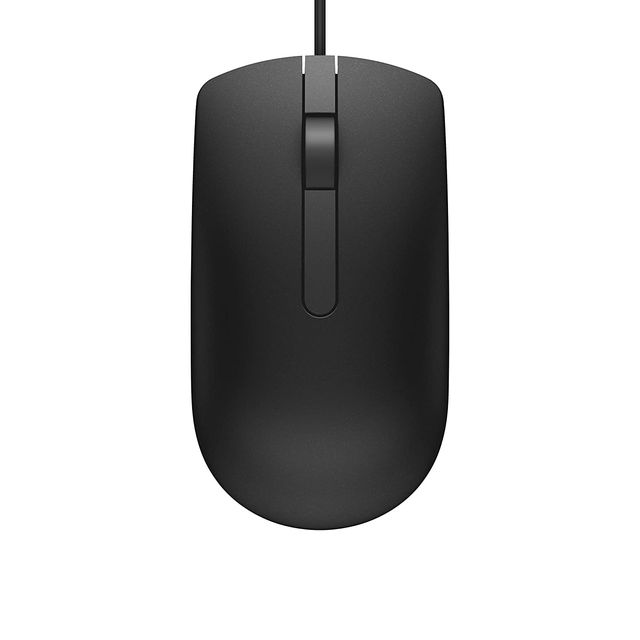 Dell Ms116 Wired Optical Mouse 1000Dpi Led Tracking Scrolling Wheel Plug And Play