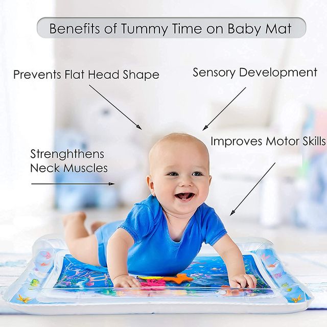 Toyshine Inflatable Water Play Mat for Babies, Multicolor