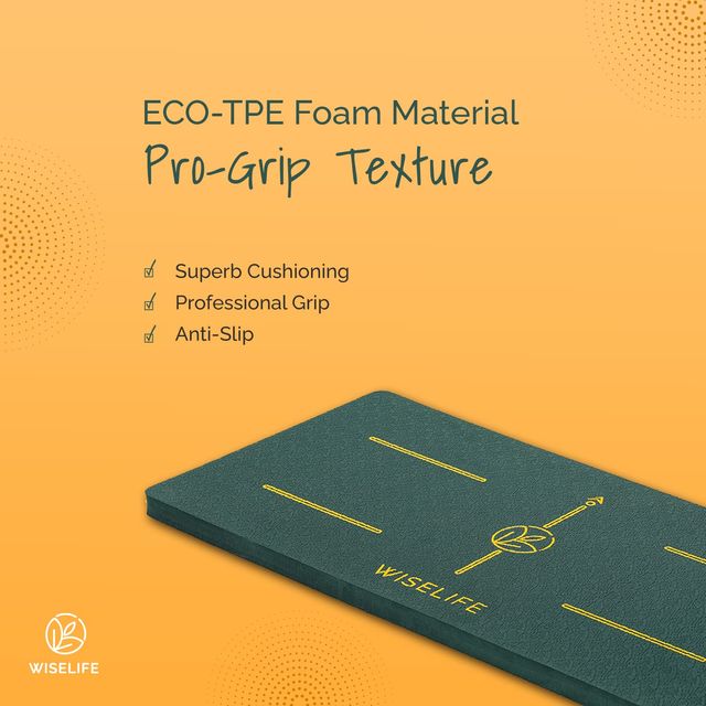 Wiselife 16 Mm Yoga Cushion Pad - Green