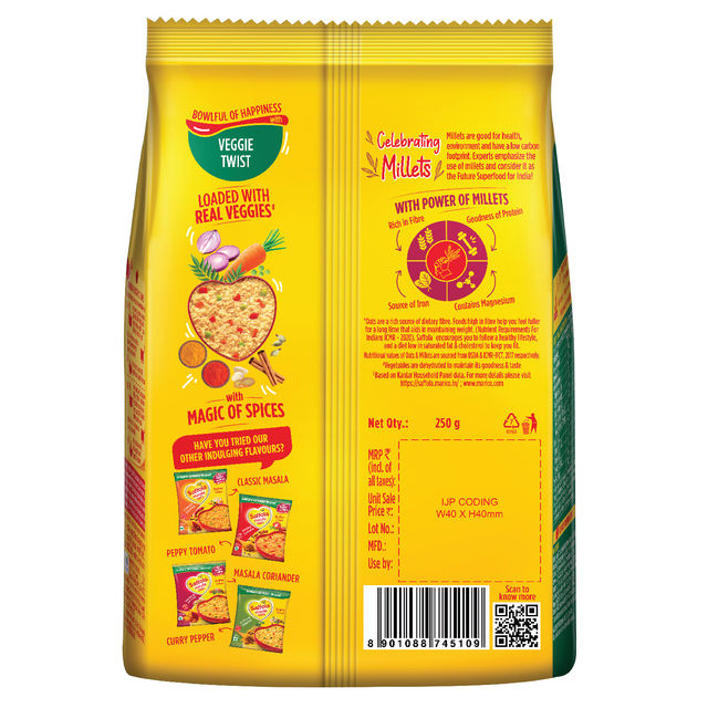 Saffola Masala Oats Veggie Twist Just 3 Mins No Added Preservatives Tasty