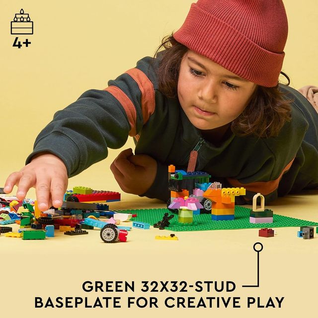Lego Classic Green Baseplate Building Kit for Kids (1 Piece)