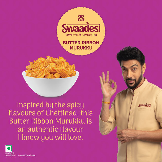 UNIBIC Swaadesi No Palm Oil Butter Ribbon Murukku