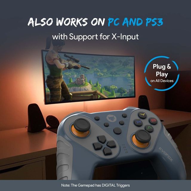 EvoFox Elite Ops Wireless Gamepad - Grey