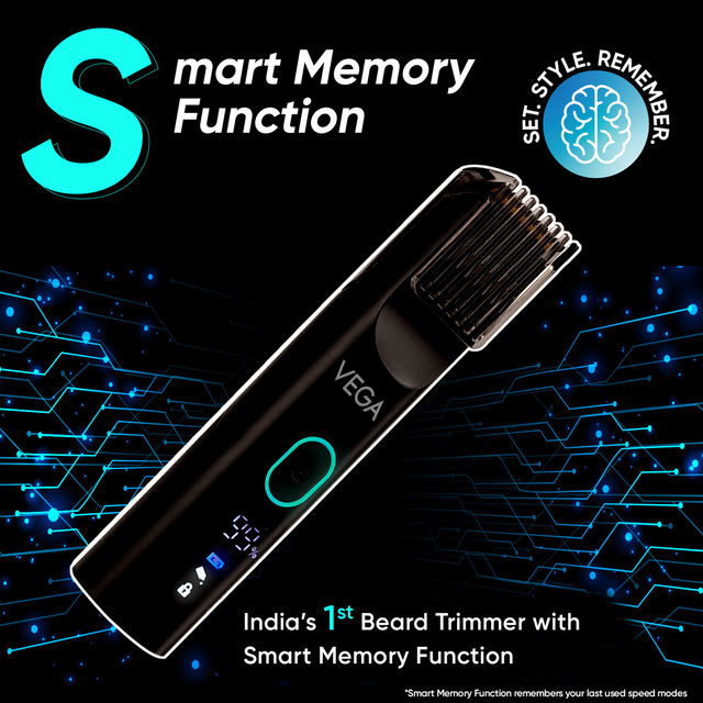 VEGA Smartone Series S1 Vhth-30 Fully Waterproof Trimmer 120 Min Runtime 40 Length Settings (Black)