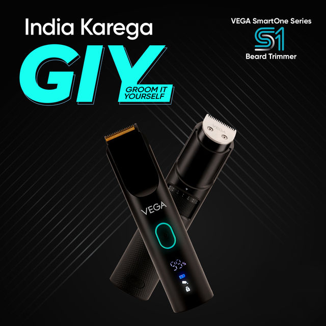 VEGA Smartone Series S1 Vhth-30 Fully Waterproof Trimmer 120 Min Runtime 40 Length Settings (Black)