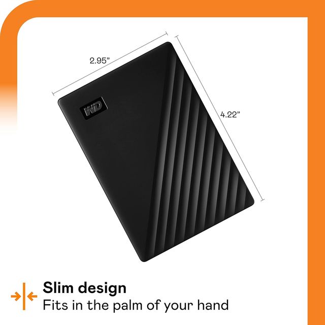 WD 5Tb My Passport Portable Hard Disk Drive | Usb 3.0 With Automatic Backup | External Hdd | Black
