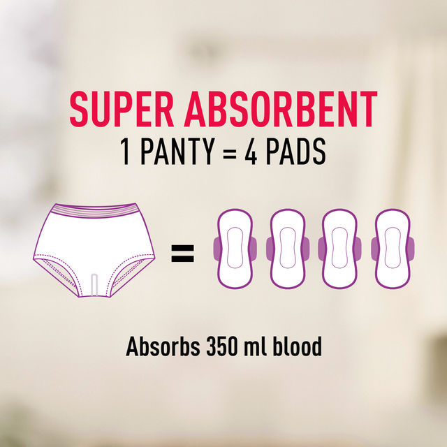 Whisper Super Absorbent Period Panties | L-XL