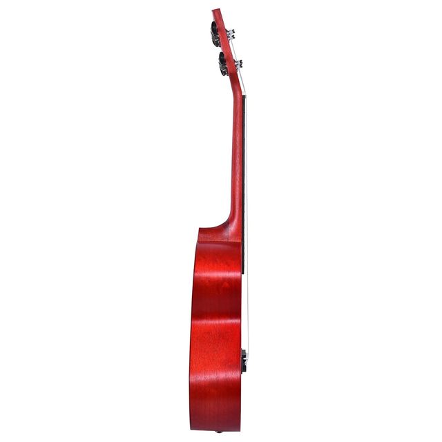 Kadence Concert Ukulele 23 Inch Fluorocarbon Strings, Matt Finish with Strap & Bag | Red