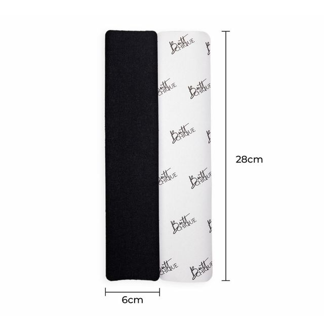 Buttchique Breast Lift Pre-Cut Body Tape Strips (Pack Of 4, Black) (6 X 28 Cms Strips)