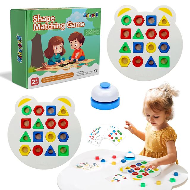 Kidology Children Learning and Educational Geometric Shape Puzzle Quick Matching Board Game