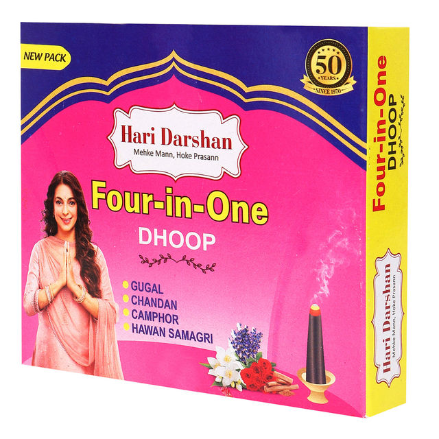 Hari Darshan Four In One Dhoop | 16 Sticks