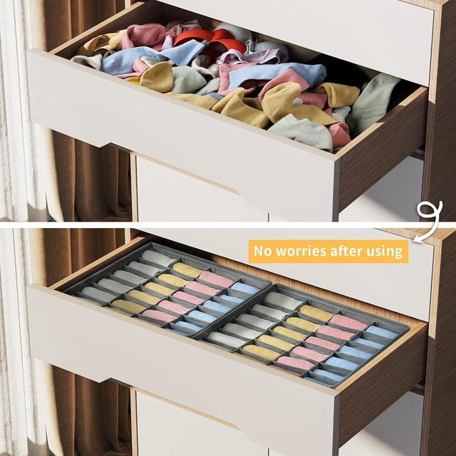 Tied Ribbons Set of 2 Wardrobe Organizer