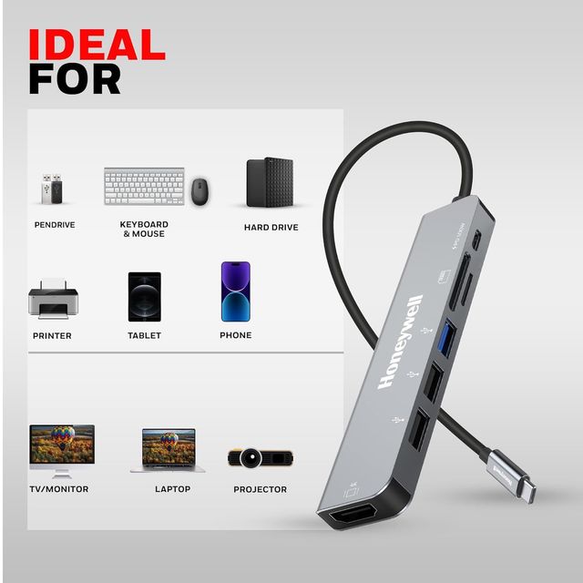 Honeywell Type C Docking Station - 7 In 1