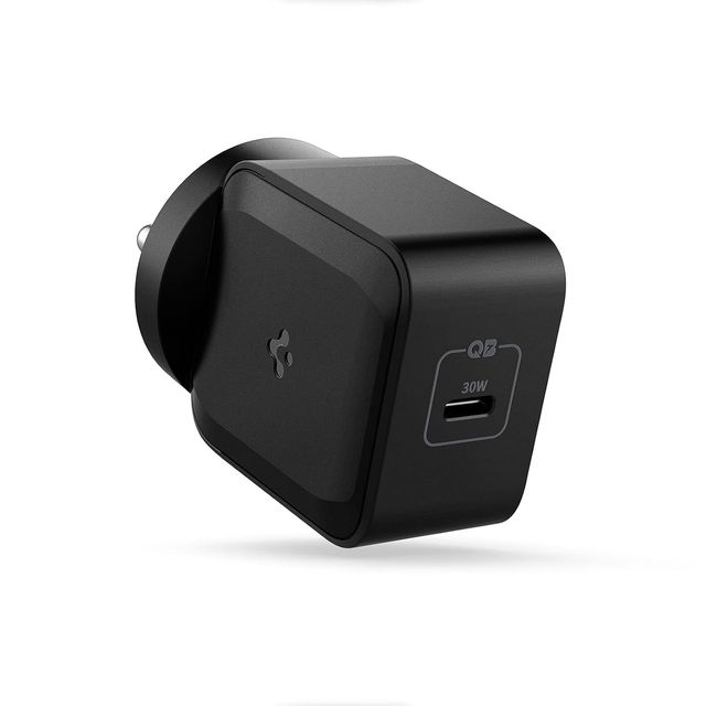 Spigen Pe2008 30W Fast Gan 1-Port Fast Iphone Charger Compatible With All C Type - Black