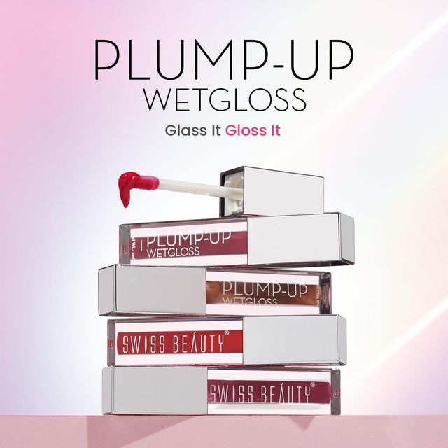 Swiss Beauty Plump Up Wet Lip Gloss For Glossy And Fuller Lips - 1 Barely There