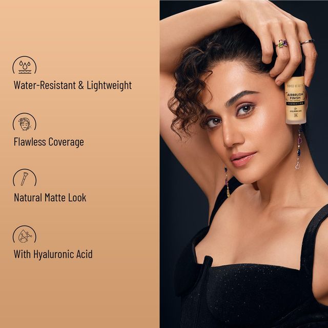 Swiss Beauty Airbrush Finish Full Coverage Foundation - Nude Beige